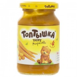Пюре Топтышка морковь с 4 мес 190 г