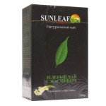 Чай зеленый, Sunleaf (Санлиф) 100 г №1 с цветками жасмина коробка