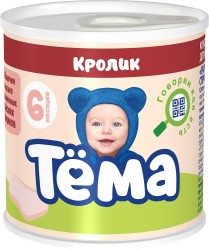 Пюре Тёма кролик с 6 мес 90 г