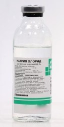 Натрия хлорид, раствор для инфузий 0.9% 200 мл 1 шт бутылки