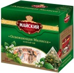 Чай зеленый, Майский 1.5 г №20 Освежающая мелисса пирамидки